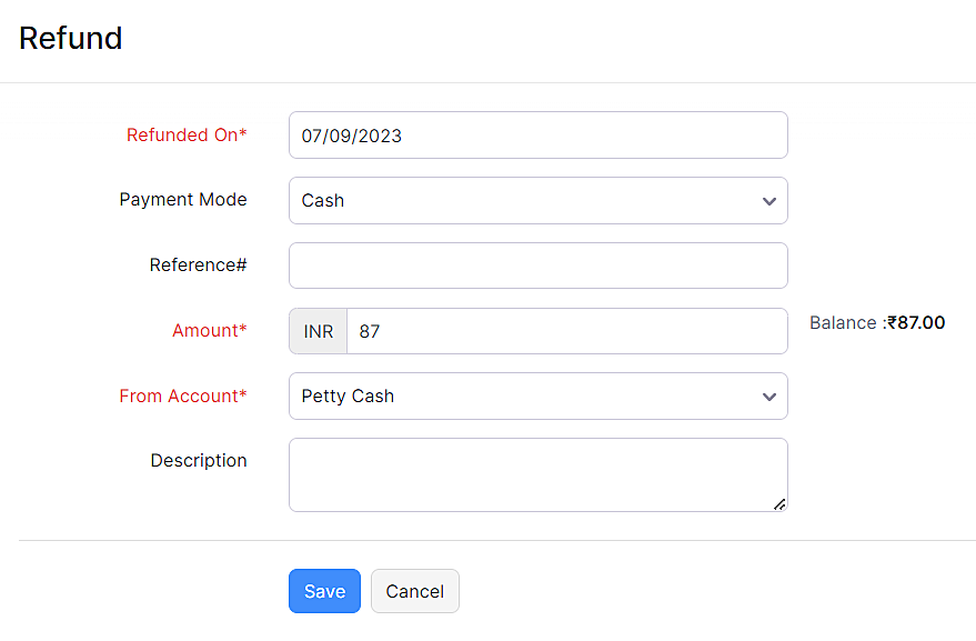 Refund Form