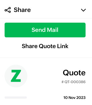  Create and manage quotes| Zoho Billing
