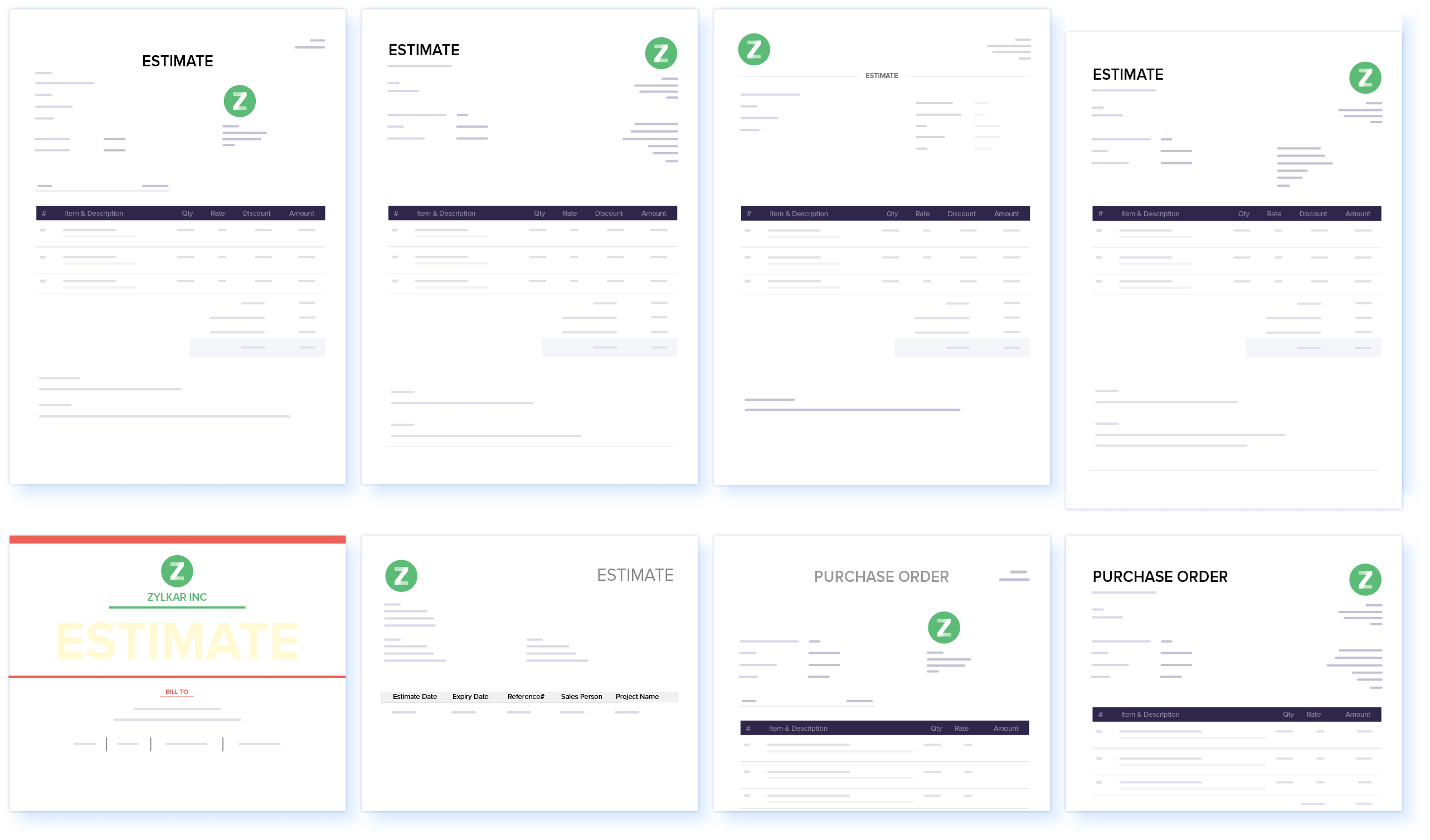 Customize Estimates - Invoice & Estimate App | Zoho Books