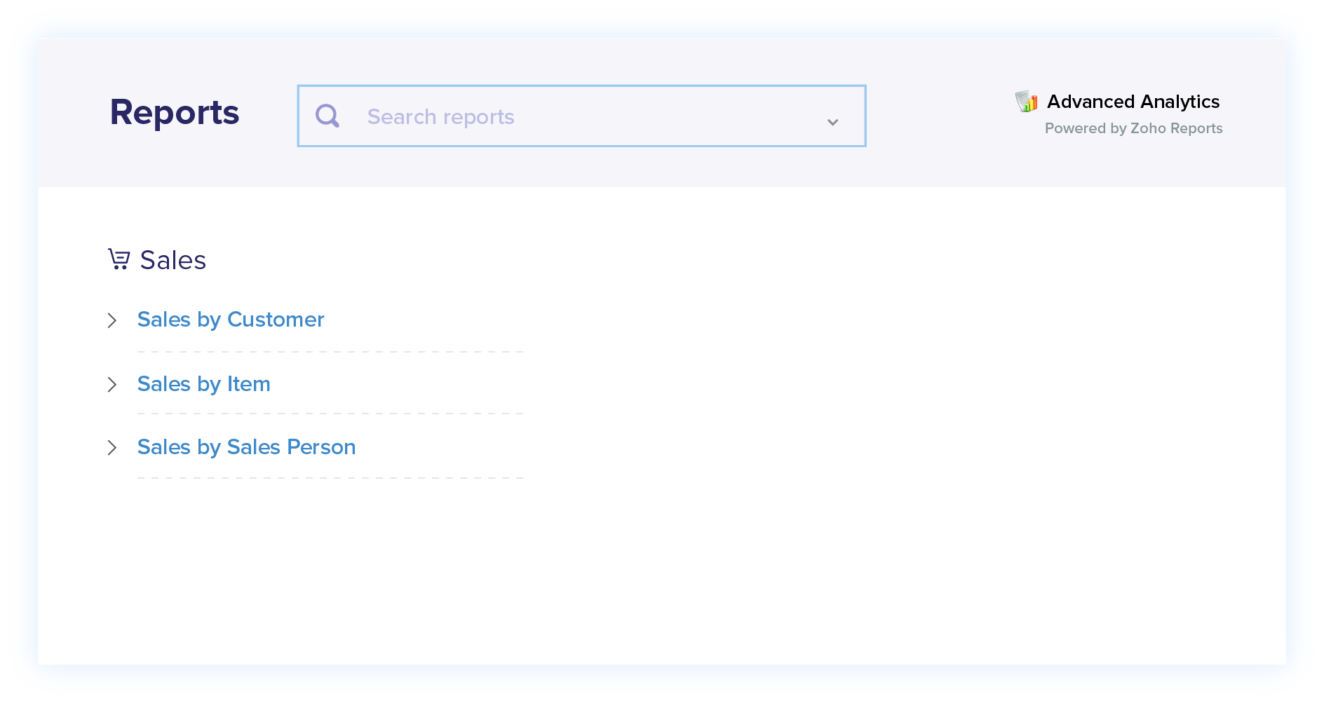 Sales Reports - Sales Order Management System | Zoho Books