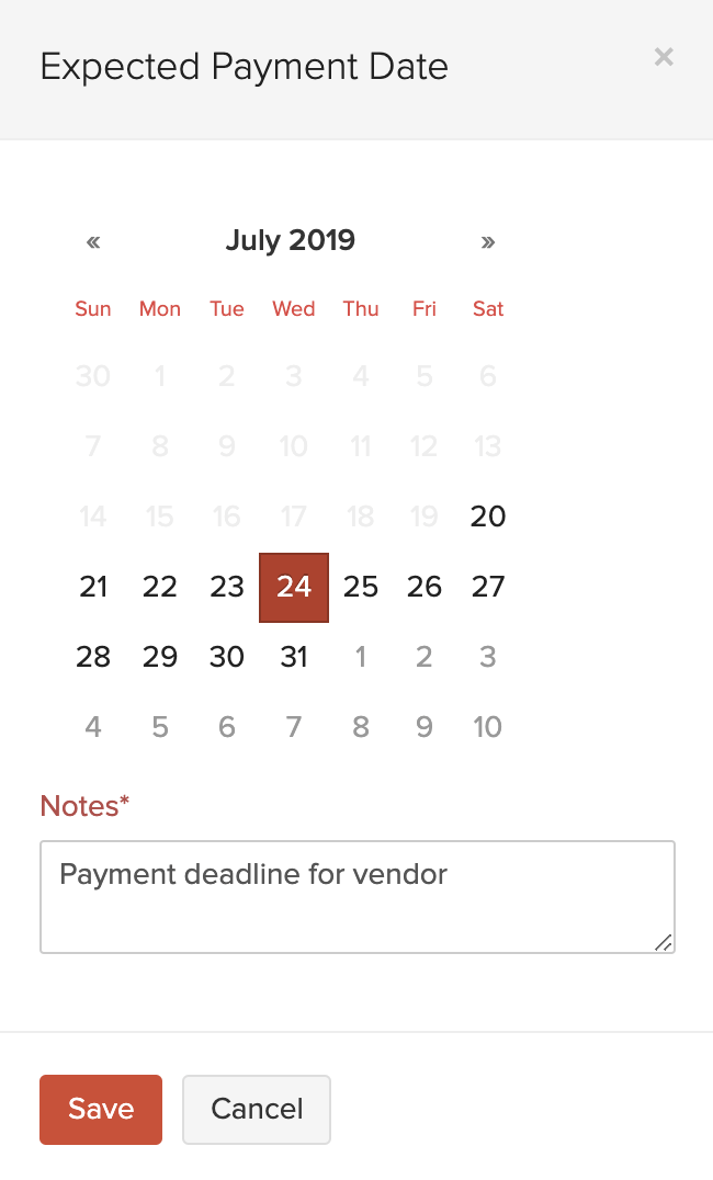 Expected Payment Date