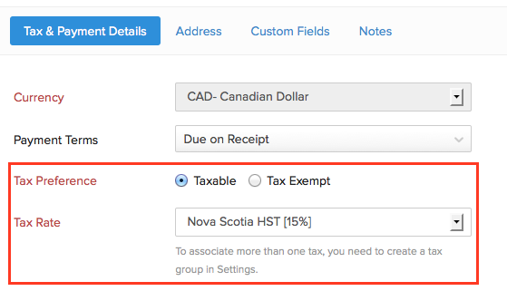 Associate Tax for Contact