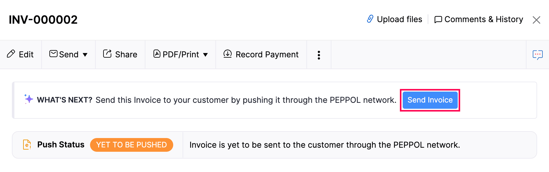Send Invoice