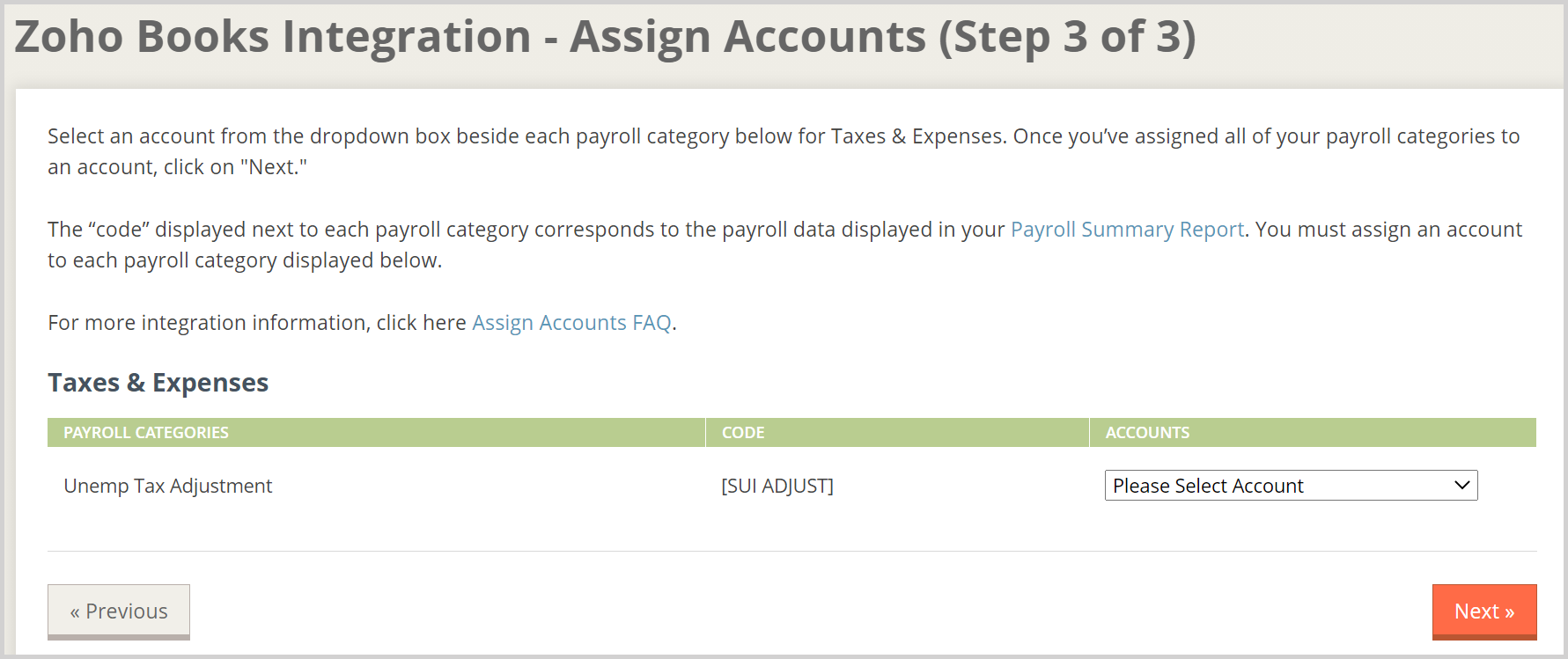 Assign taxes accounts