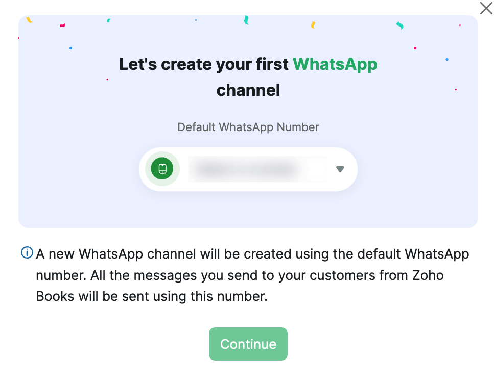 WhatsApp - Zoho Books Integration | Help | Zoho Books