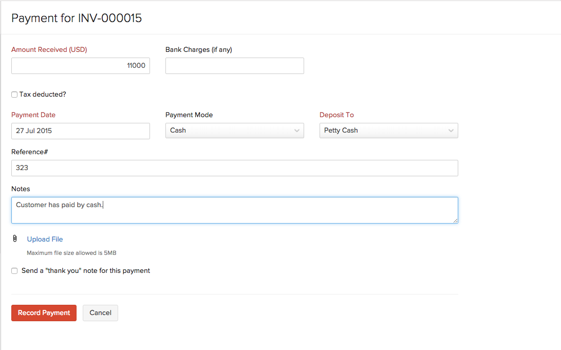 Invoices Help Zoho Books