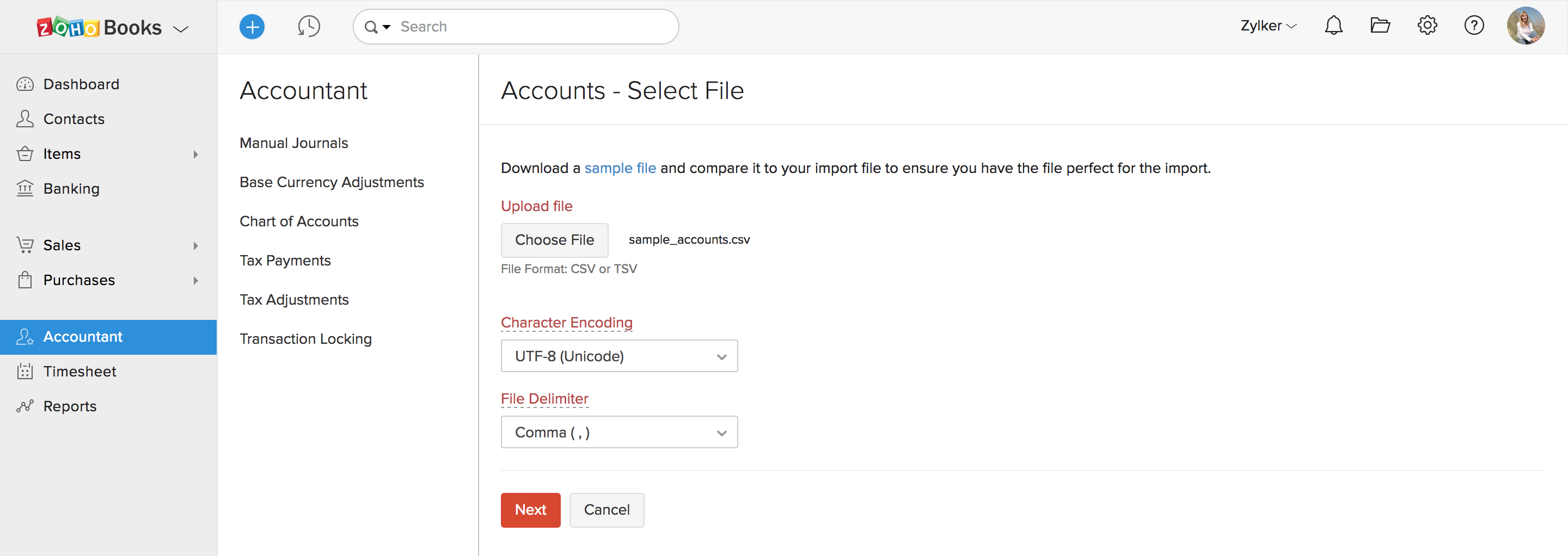 Export Chart Of Accounts Quickbooks