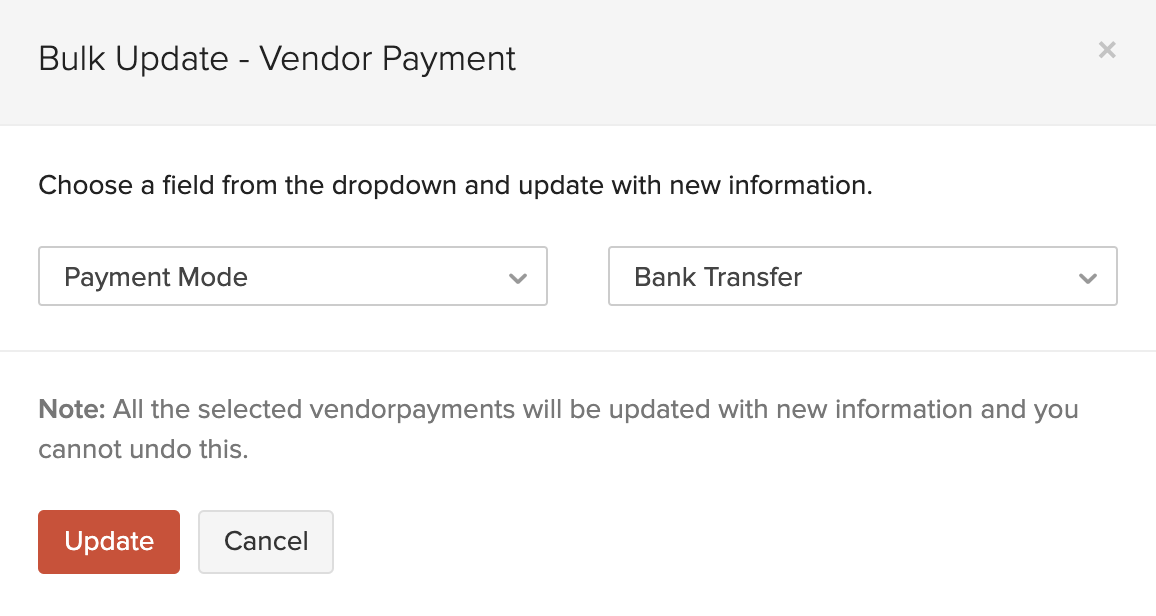 Bulk Update Payments