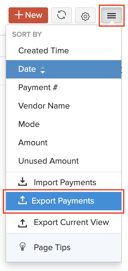 Export Payments Made