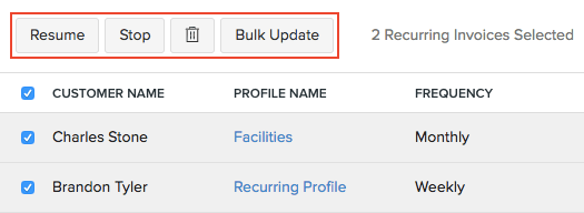 Bulk Actions