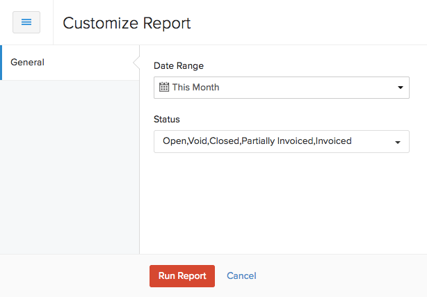 Customize Report