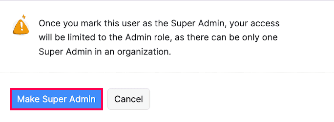 Confirmation Pop-up