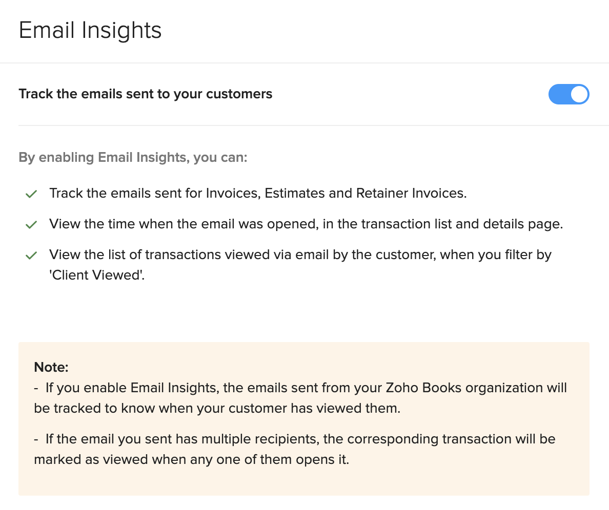 Enable Email Insights