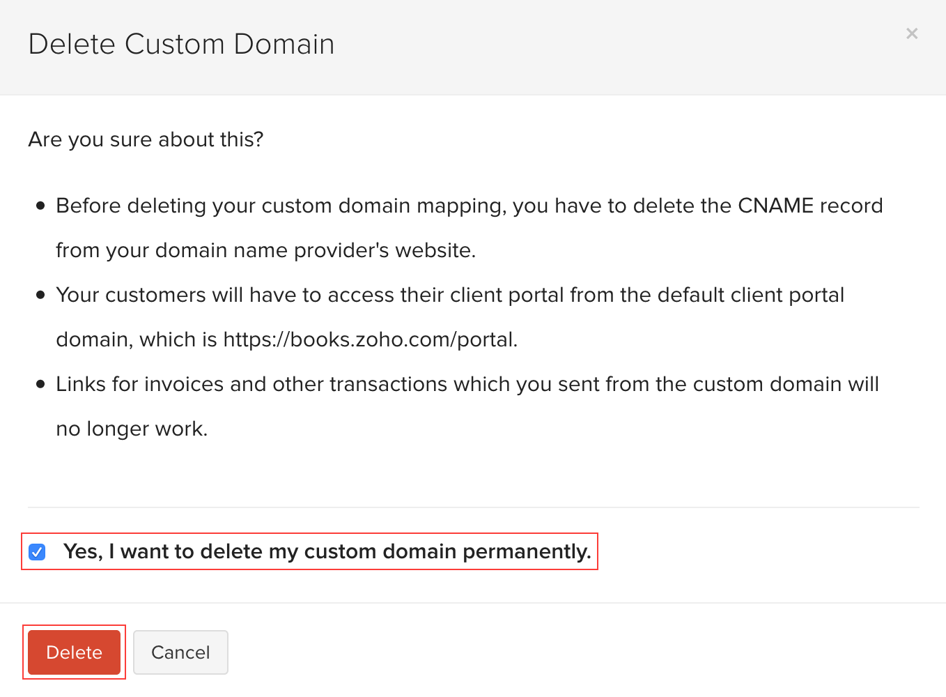 Verify Custom Domain