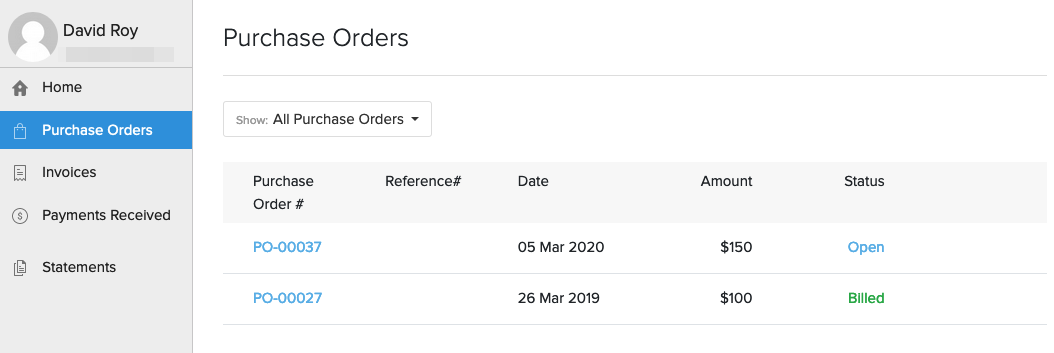 Purchase Orders