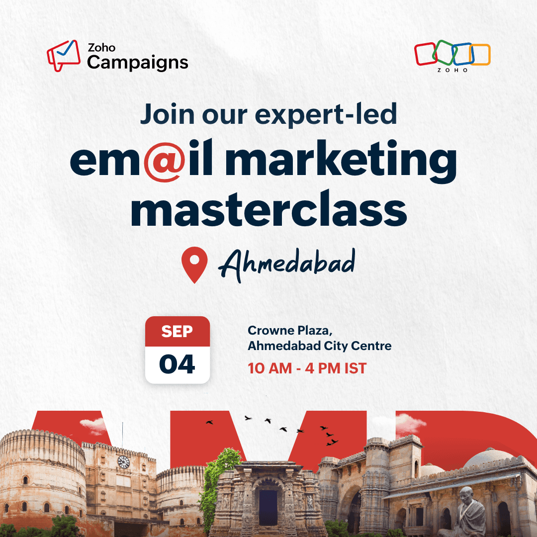 Campaigns x Zoho Books Marketing Masterclass Ahmedabad