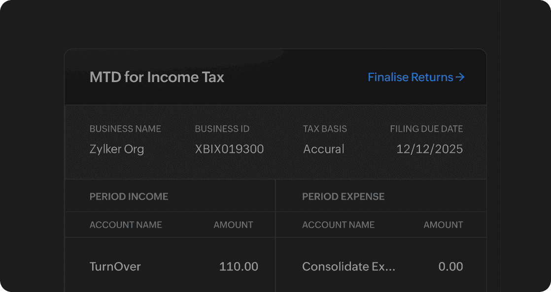 MTD for Income Tax