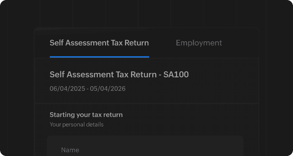 SA100 return filed to HMRC from Zoho Books