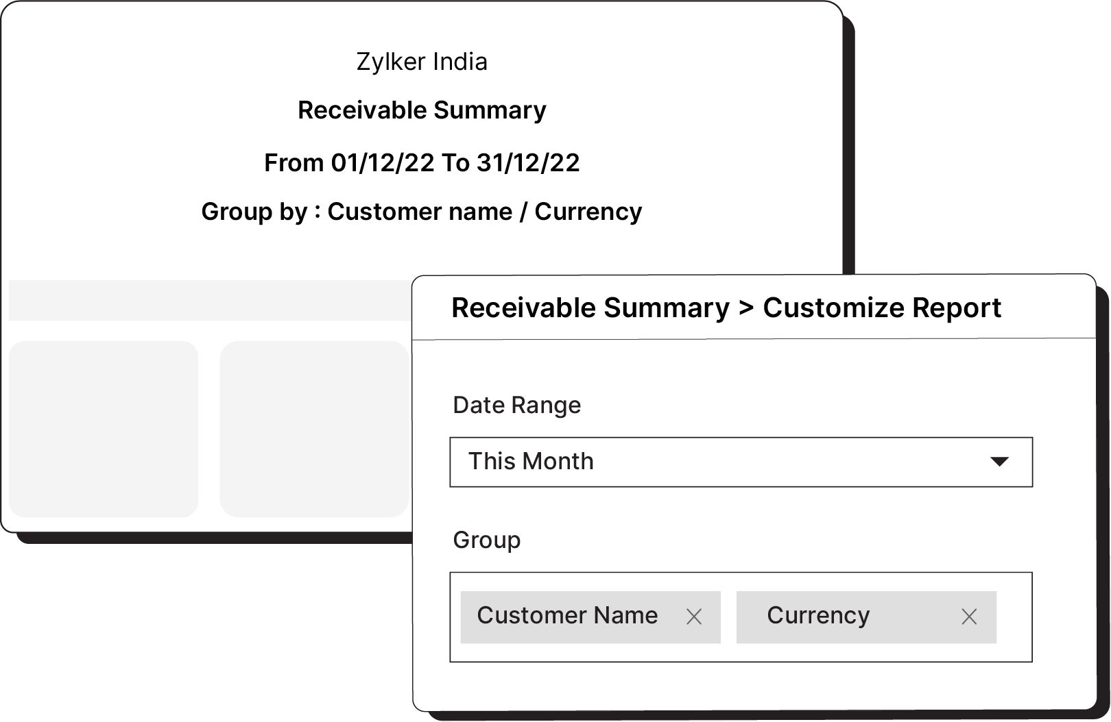 Group reports based on fields of your choice