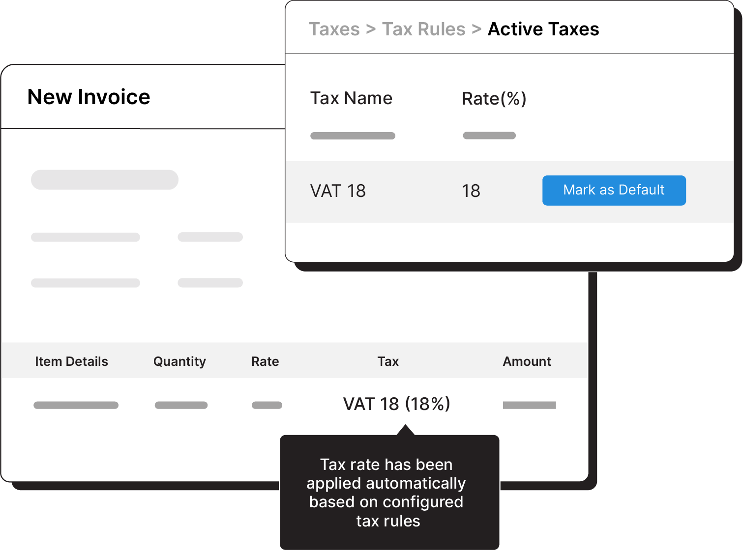 Set default tax for your organization - Global edition