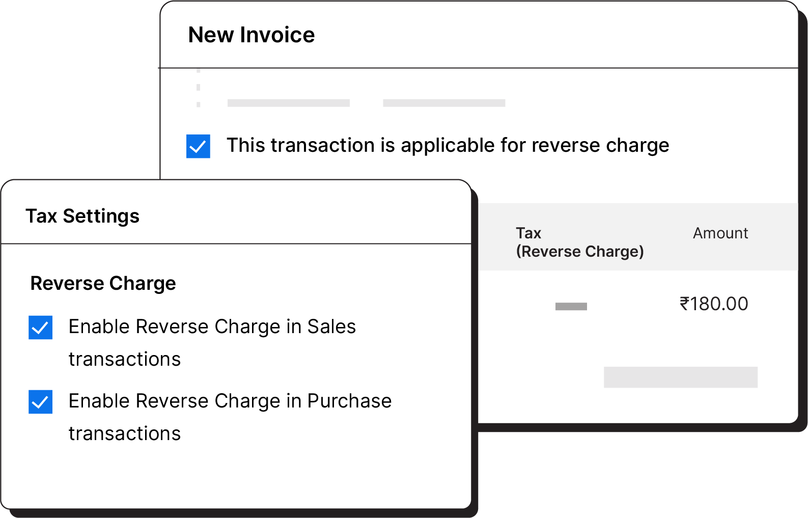 Apply reverse charge to transactions - Global edition