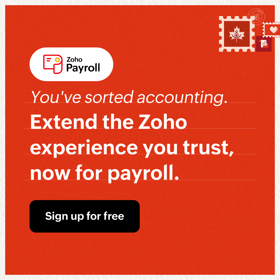 Zoho Payroll integration with Zoho Books