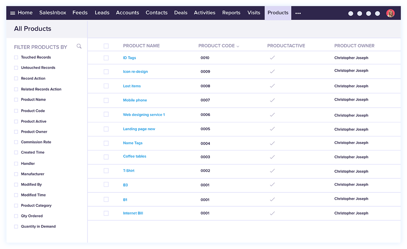 Items Sync -  Zoho CRM Integration | Zoho Books
