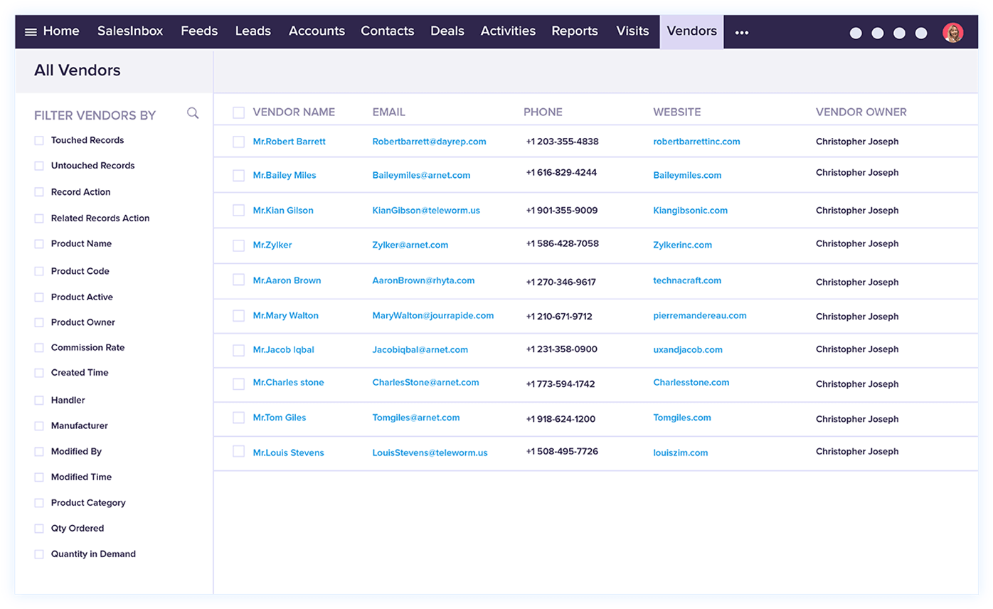 Vendor Sync -  Zoho CRM Integration | Zoho Books