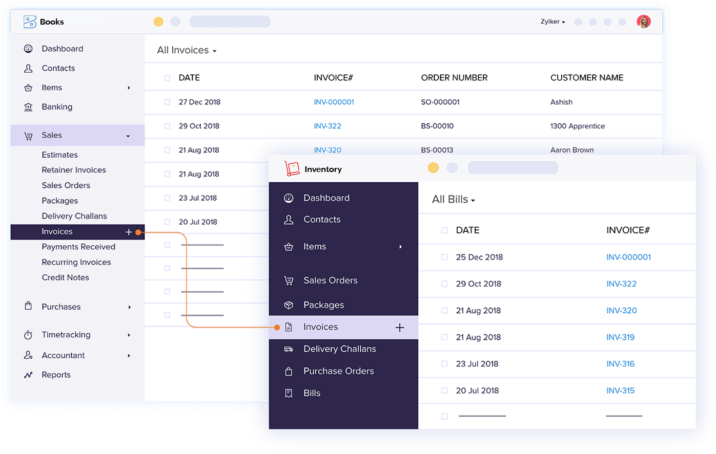 Create Invoices Directly from Zoho Inventory - Zoho Inventory Integration | Zoho Books