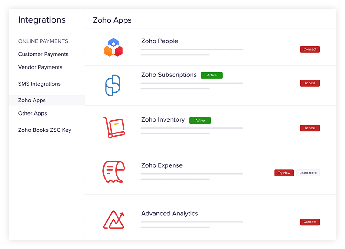Setting up  - Zoho Subscriptions Integration | Zoho Books