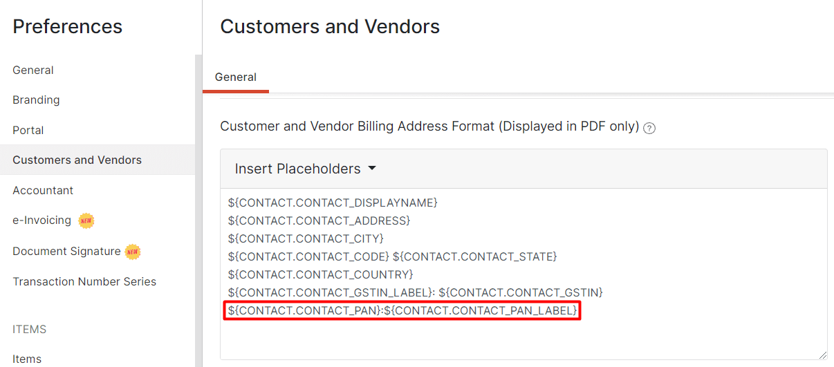 Display Address Format