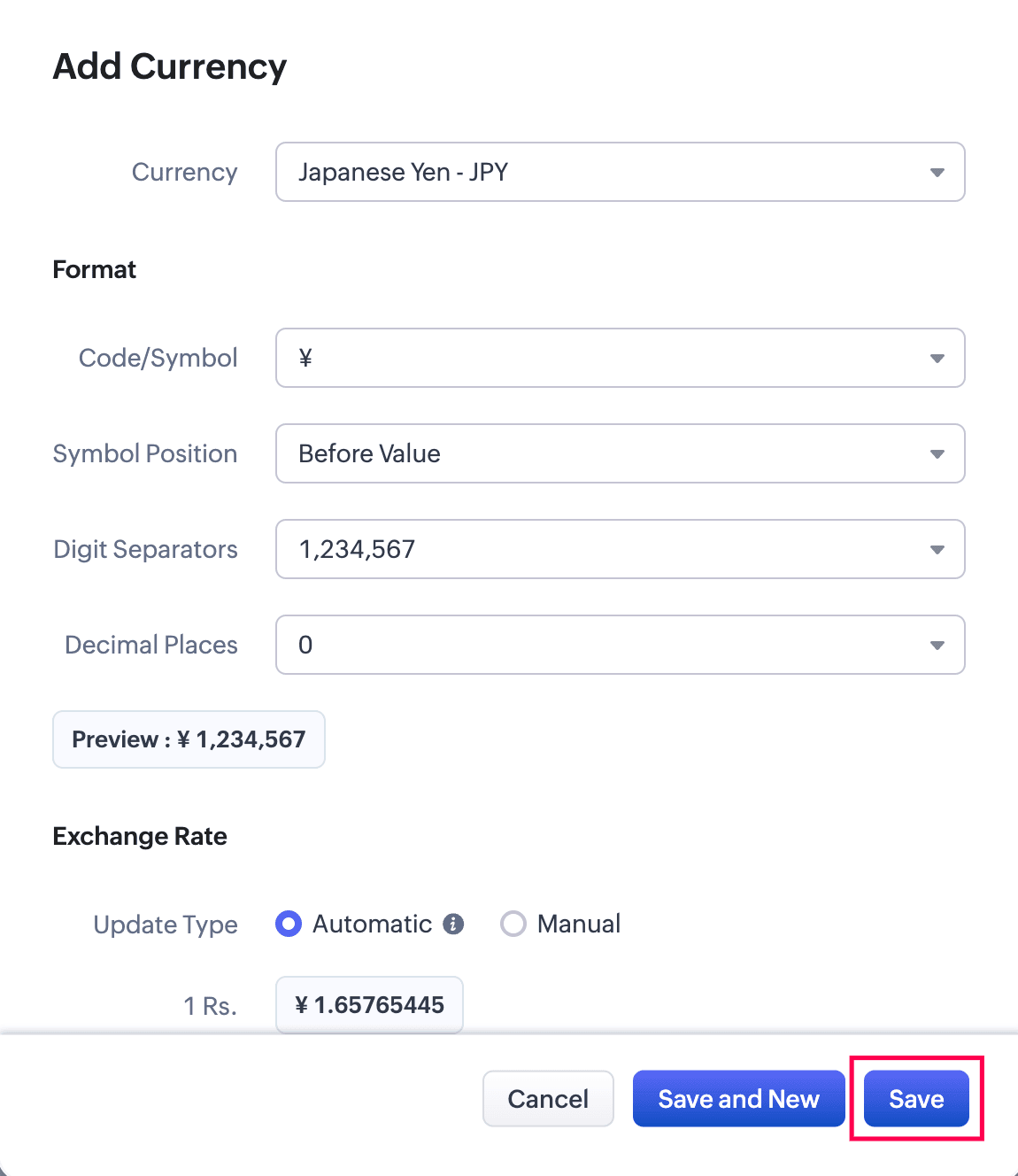 Zoho CRM integration with Books Edit option