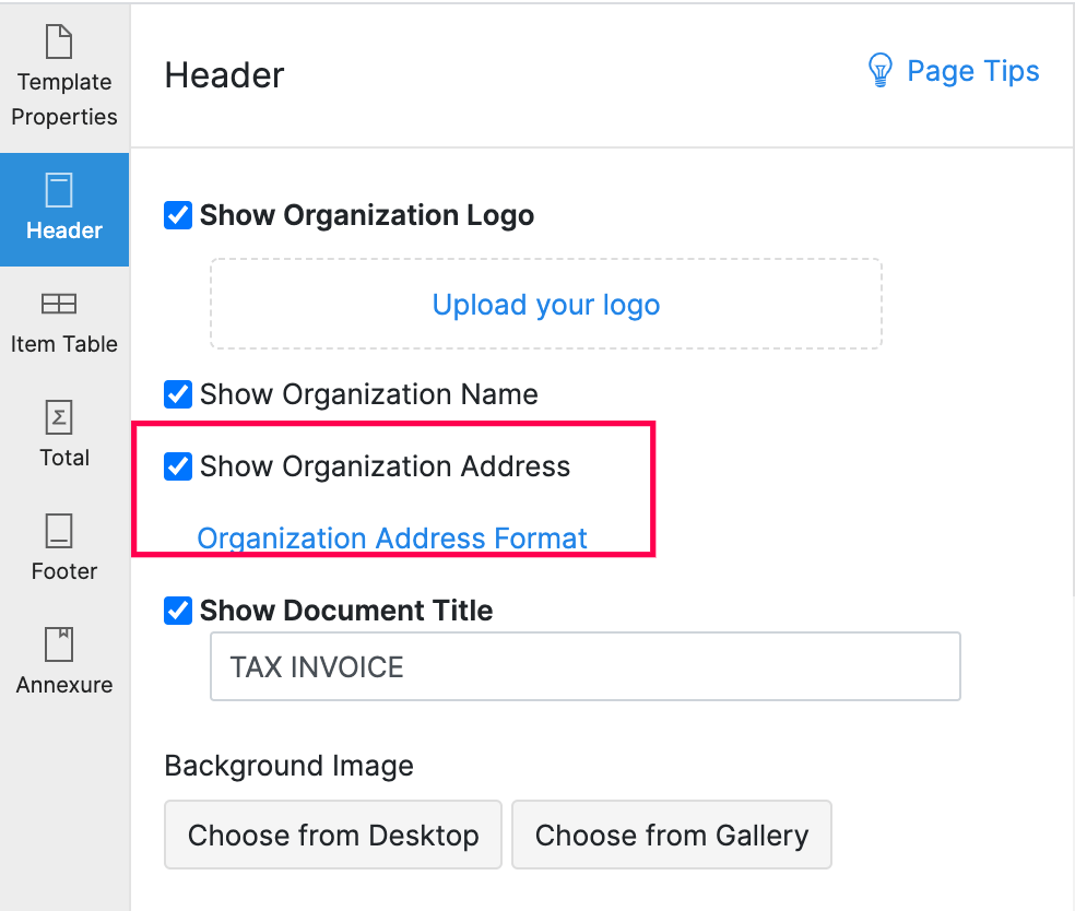 Add Address In Invoice FAQ Zoho Books