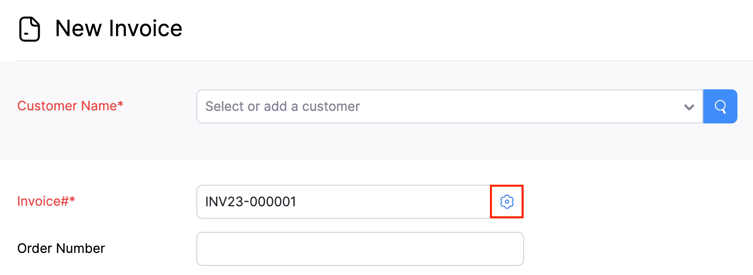 Auto-generate invoice number