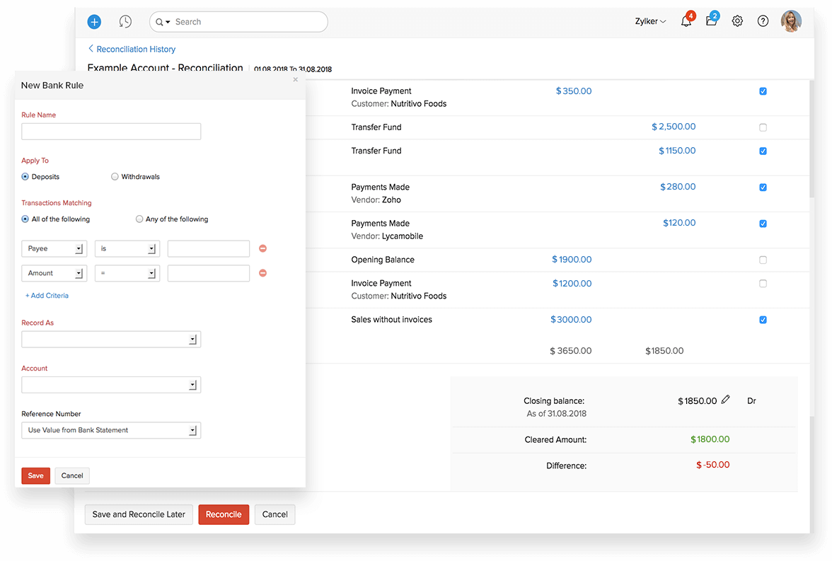 Small Business Accounting Software Zoho Books
