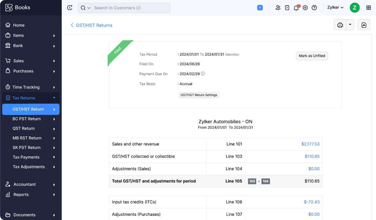 Tax Automation and Filing