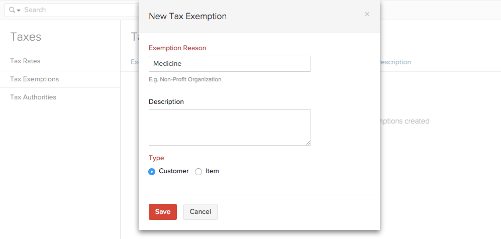 Add Tax Exemption