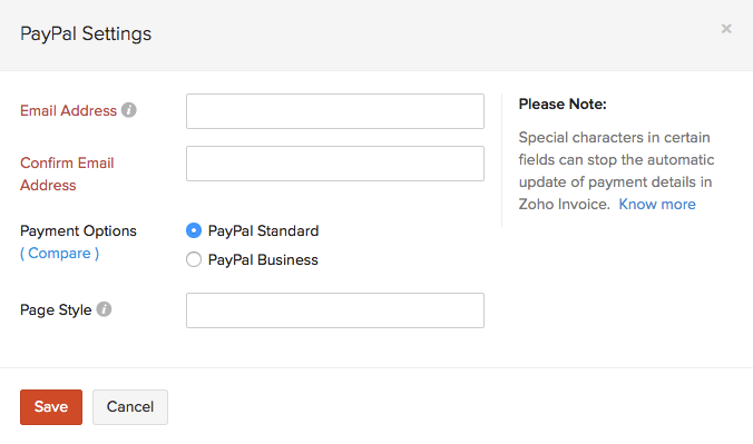 Setting up PayPal