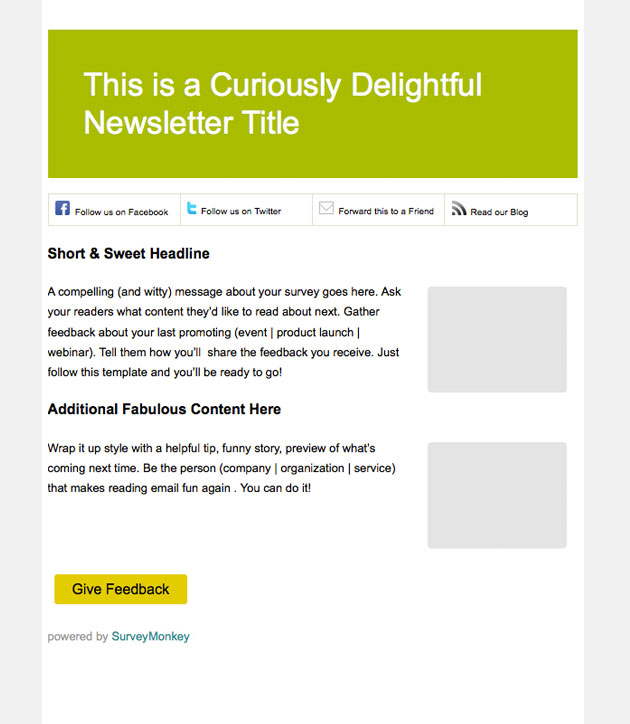 Surveymonkey Email Template Surveymonkey Email Template