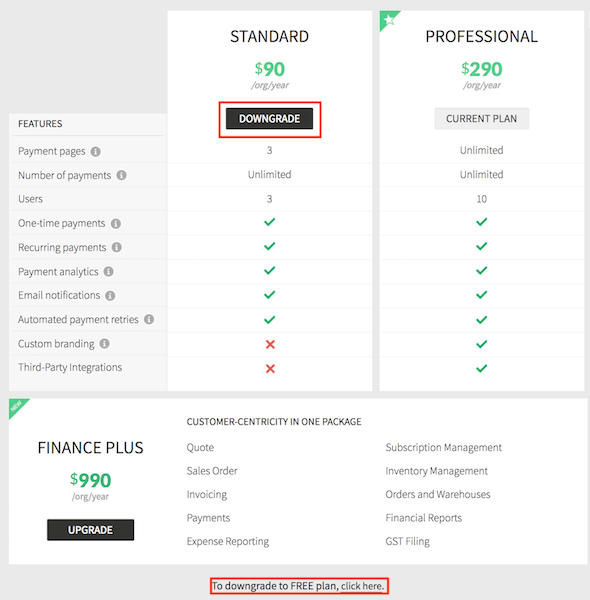 Payments Page