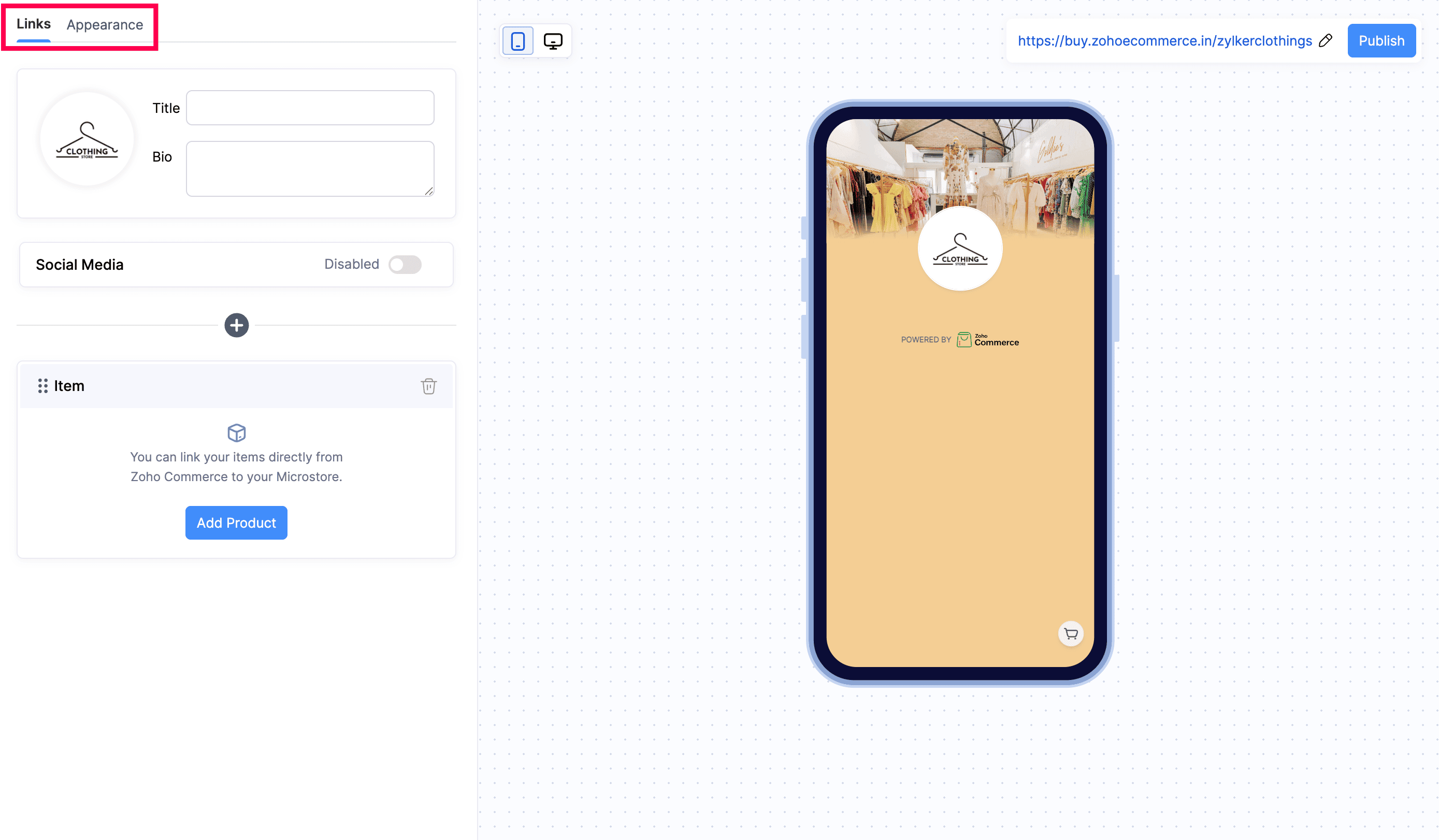 Microstore Editor