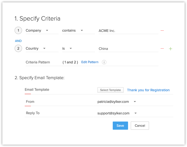 Autoresponse Rule for Web Form Online Help Zoho Recruit