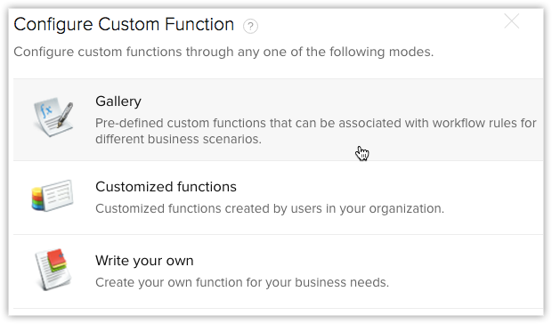 Custom Function