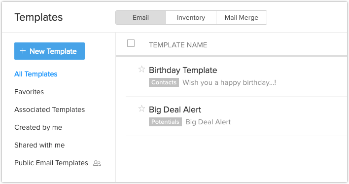 Email Blast with Microsoft Office – Connect Disconnect Email Templates | Online Help - Zoho CRM