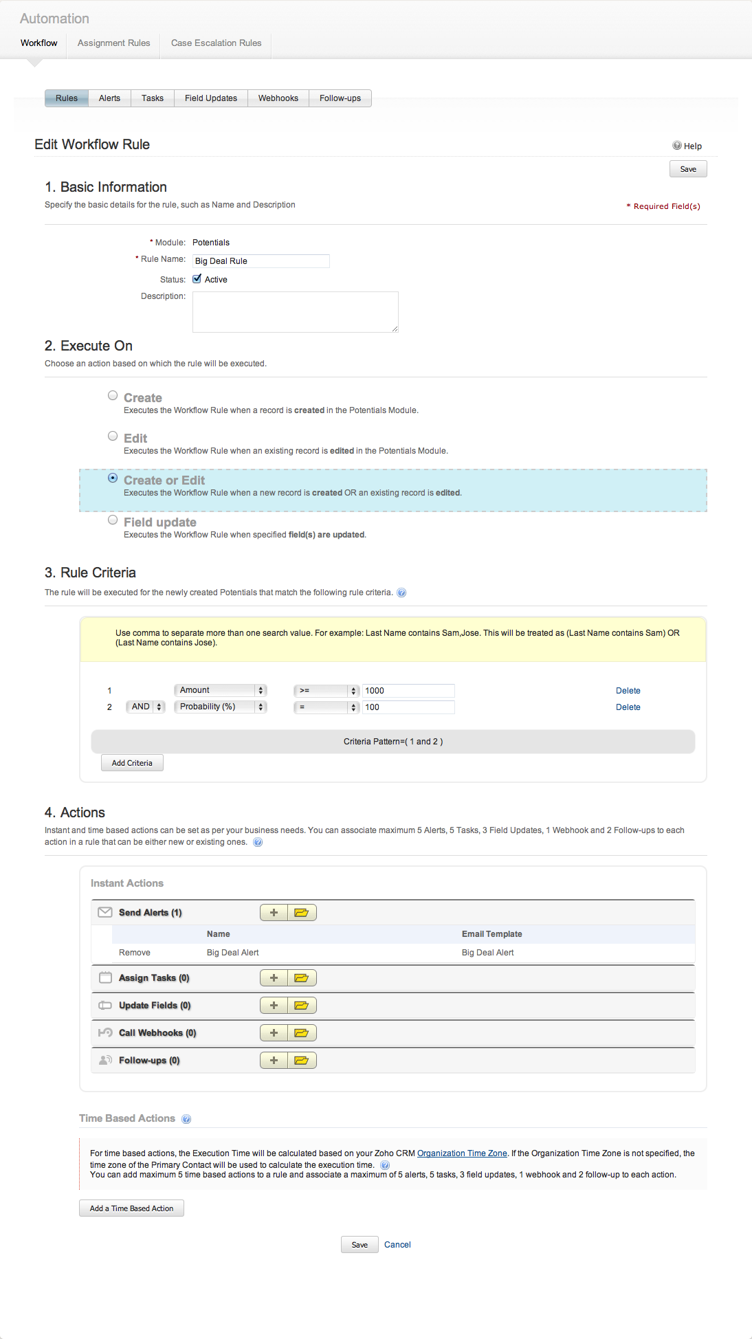 CRM Screenshots Tour - Zoho CRM