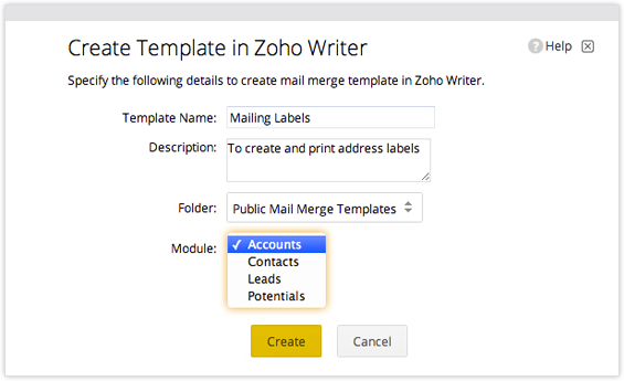 Microsoft Crm Mail Merge Template For Place