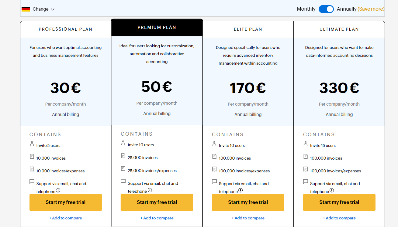 Plans for Zoho Books Help