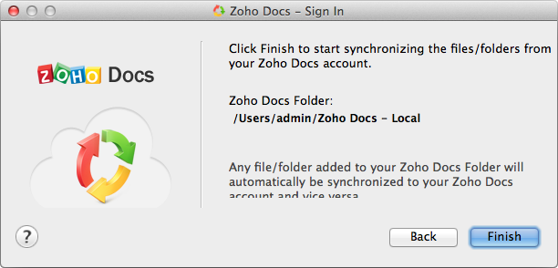 Zoho Docs Setup Complete