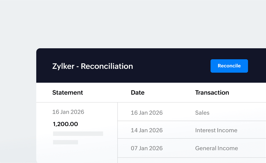 Final reconciliation statement for the month of January. The transaction and date columns are visible.