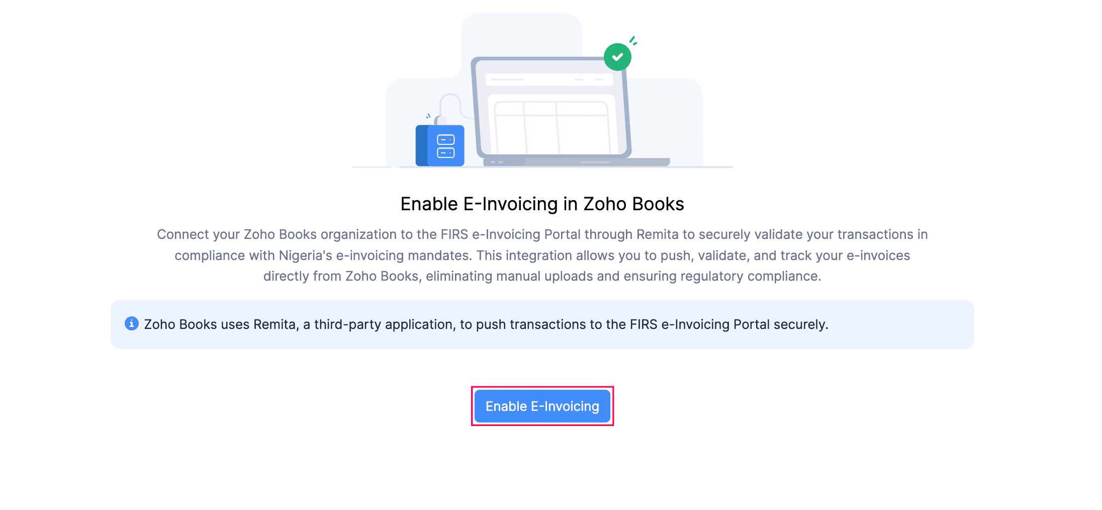 Enable e-Invoicing